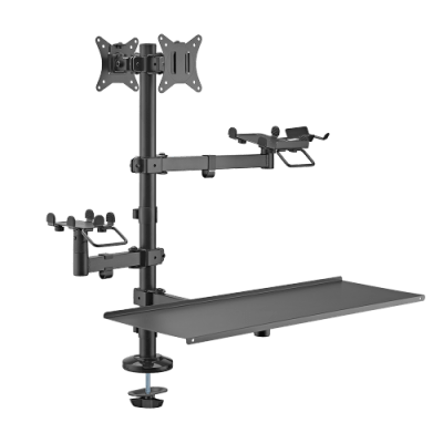 PMM 02LD / 17"-32". 9kg + 9kg. DAUGIAFUNKCINIS. DVIEJŲ EKRANŲ. BANKO KORTELIŲ TERMINALO IR SPAUSDINTUVO STOVAS. SU LENTYNA KLAVIATŪRAI